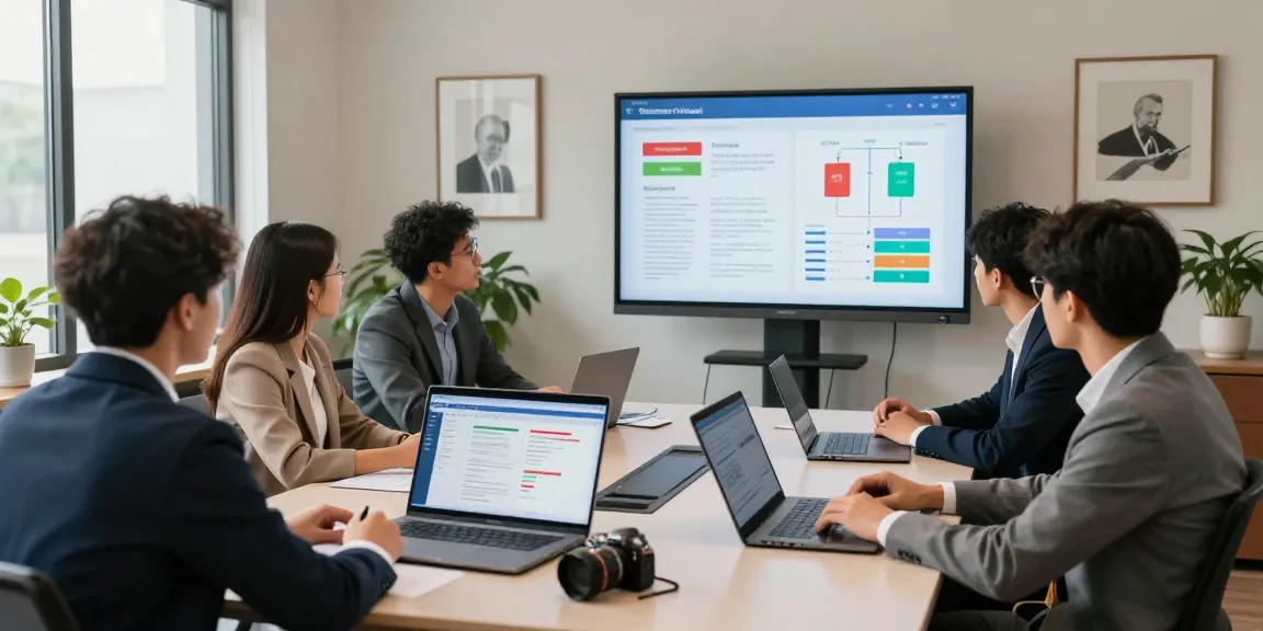 Team collaborating on document fraud detection strategies in a modern office during a meeting.