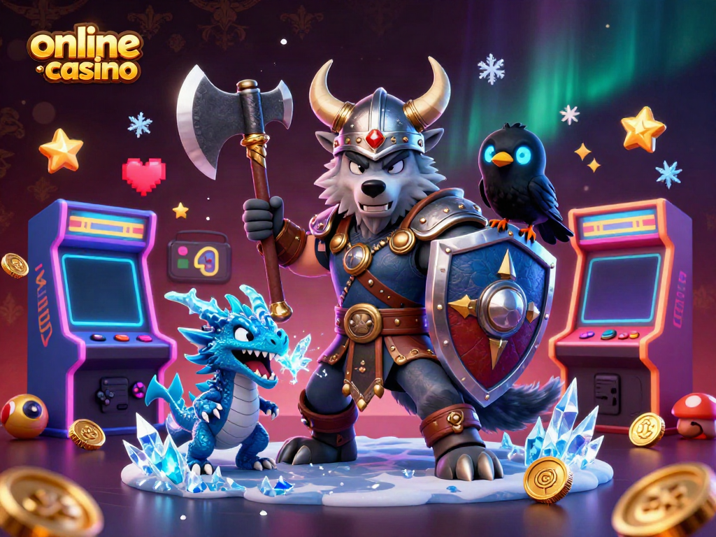 Engaging illustration representing an online casino Australia environment with vibrant elements and characters.