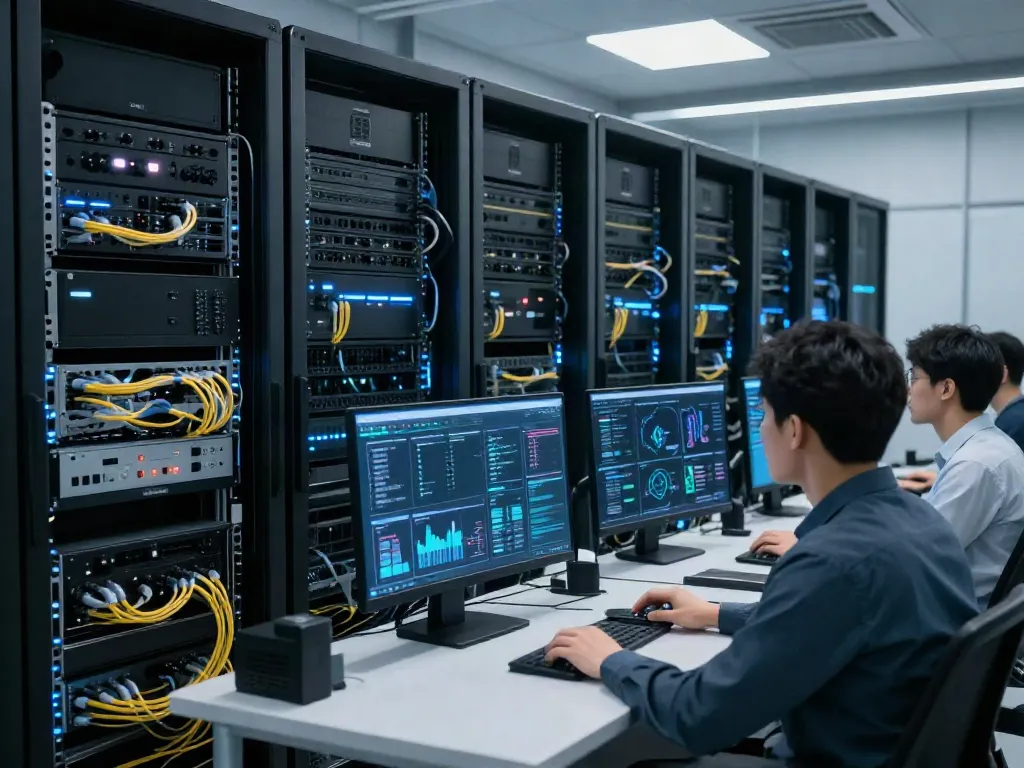 Configuration review in a modern data center with cloud computing technologies and cybersecurity tools.