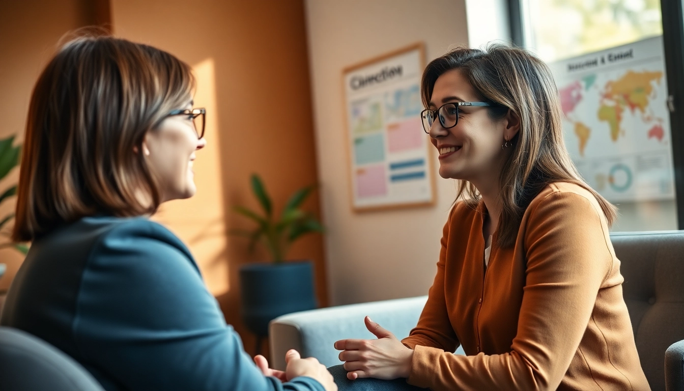 Empowering career coaching session capturing a vibrant coach-client interaction.
